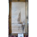 Charles Delacy - A 19c framed print coastal scene est: £20-£30