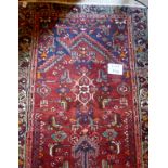 A Hamadan runner (284 x 97 cm approx) est: £100-£150