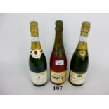 Three bottles of Champagne - Maxim's; Ettienne Dumont;