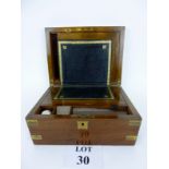 A Victorian mahogany writing box (slope a/f) est: £40-£60 (A2)
