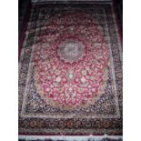 Red ground Keshan motif carpet (2.30 x 1.