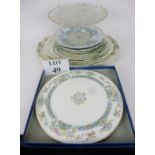 A Royal Worcester boxed cake plate;