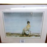 A limited edition (69/850) framed and glazed Sir Russell Flint print (36" x 29" approx) est: