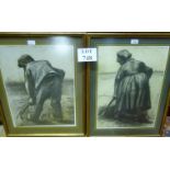 A pair of Van Gogh prints 'Digger' & 'Po