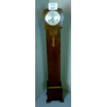 A 1930's oak grandmother clock est: £80-