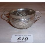 An antique miniature candle cup (repair