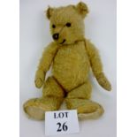 A vintage golden mohair Teddy bear est: