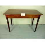 A Victorian mahogany side table in good