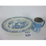 A Wood & Sons oval 'Yuan' pattern blue a