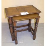 A 20c set of two oak side tables est: £2