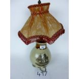 A Grays Pottery nautical lamp base with