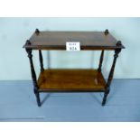 An Edwardian two tier buffet table est: