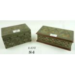 Two Art Nouveau boxes one signed est: £30-£50 (B12)