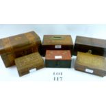 A collection of six 19th & 20th century assorted boxes est: £40-£60 (B20)