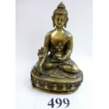 A bronze patinated brass Buddha est: £120-£180 (F2)