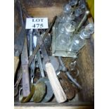 A mixed lot to include assorted wrought iron metalware,
