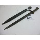 A WWII Nazi field officer's coat dagger est: £75-£125 (L)