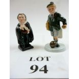 Two small Royal Doulton figures 'Off to School' HN3766 and 'Buzfuz' est: £30-£50 (O3)