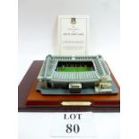 Football interest: an official replica model of White Hart Lane (with certificate dated 1999 in