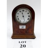 A burr maple mantel clock est: £30-£50 (G2)