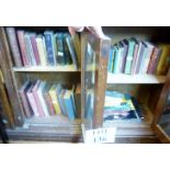 A quantity of old novels and reference books over three shelves est: £15-£25 (D7 and D8)