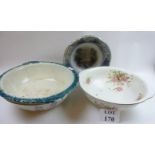 Four toilet bowls one with Italianate printed landscape est: £20-£40 (F20)