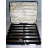 A boxed set of six fruit knives by Alexa