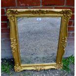 A 19c gold carved oblong wall mirror est: £30-£50