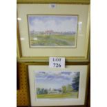 Two framed and glazed prints depicting g