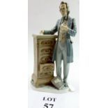 A large Lladro figurine gentleman with c