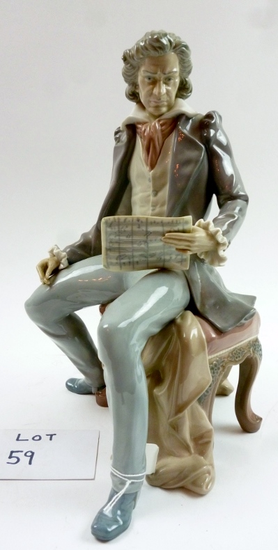 A Lladro Beethoven limited edition figur