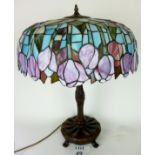 A Tiffany style table lamp est: £50-£80 (G3)