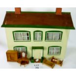 A doll's house with furniture est: £40-£60 (E)