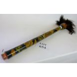 A large Chinese calligraphy brush with painted decoration est: £40-£60 (E)