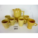 A Bourn-Vita set to include jug and six cups (one cup slight chip) est: £15-£30 (B8)