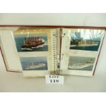 A fold of old ships postcards est: £30-£50 (B31)