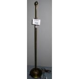 A 20c ornate brass telescopic standard lamp est: £35-£55