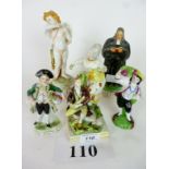 A Staffordshire figural group,