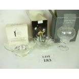 Three boxed Dartington Crystal glass items est: £20-£40 (B19)