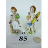 A pair of 19c cherub figurines est: £25-£45 (O1)