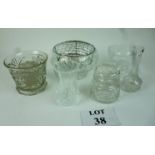 Glassware to include rose-bowls,