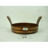 A 19th century coopered oak and copper tray est: £40-£60 (A3)