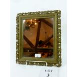 A decorative gilt framed mirror est: £15