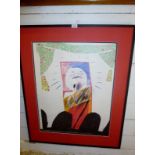 David Hockney lithograph poster Zeichnun