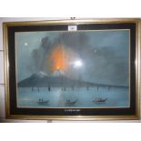 A framed and glazed painting on paper IL