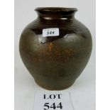 A studio pottery vase 24 cm high est: £2