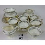 A Shelly tea set for 12 (one saucer lack