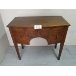 A 19c mahogany small sideboard with thre