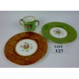 A pair of Minton's Brocade pattern plate