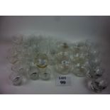 A quantity of assorted glassware to incl